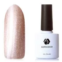 Цветной гель-лак ADRICOCO №062 мерцающий шампань (8 мл.)