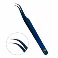 Пинцет «Charme Zone» (Шарм Зон) изогнутый синий
