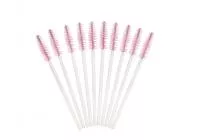 Щеточки упаковка 10 штук (Ворсовые)(Розово-Белые) Щеточки упаковка 10 штук (Ворсовые)(Розово-Белые)