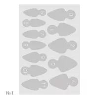 Силиконовые вкладыши для верхних форм, 60шт IRISK NEW 01 Стандартная миндалевидная