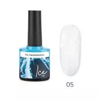 Закрепитель для гель-лака Ice Top №05 с прозрачной жемчужной слюдой, TNL Professional, (10 мл)