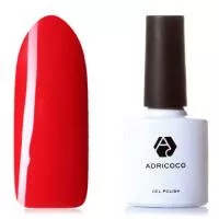 Цветной гель-лак ADRICOCO №030 классический красный (8 мл.)