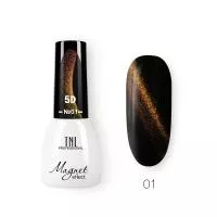 Гель-лак TNL - кошачий глаз 5D №01 - песочно-оливковый (7 мл.)